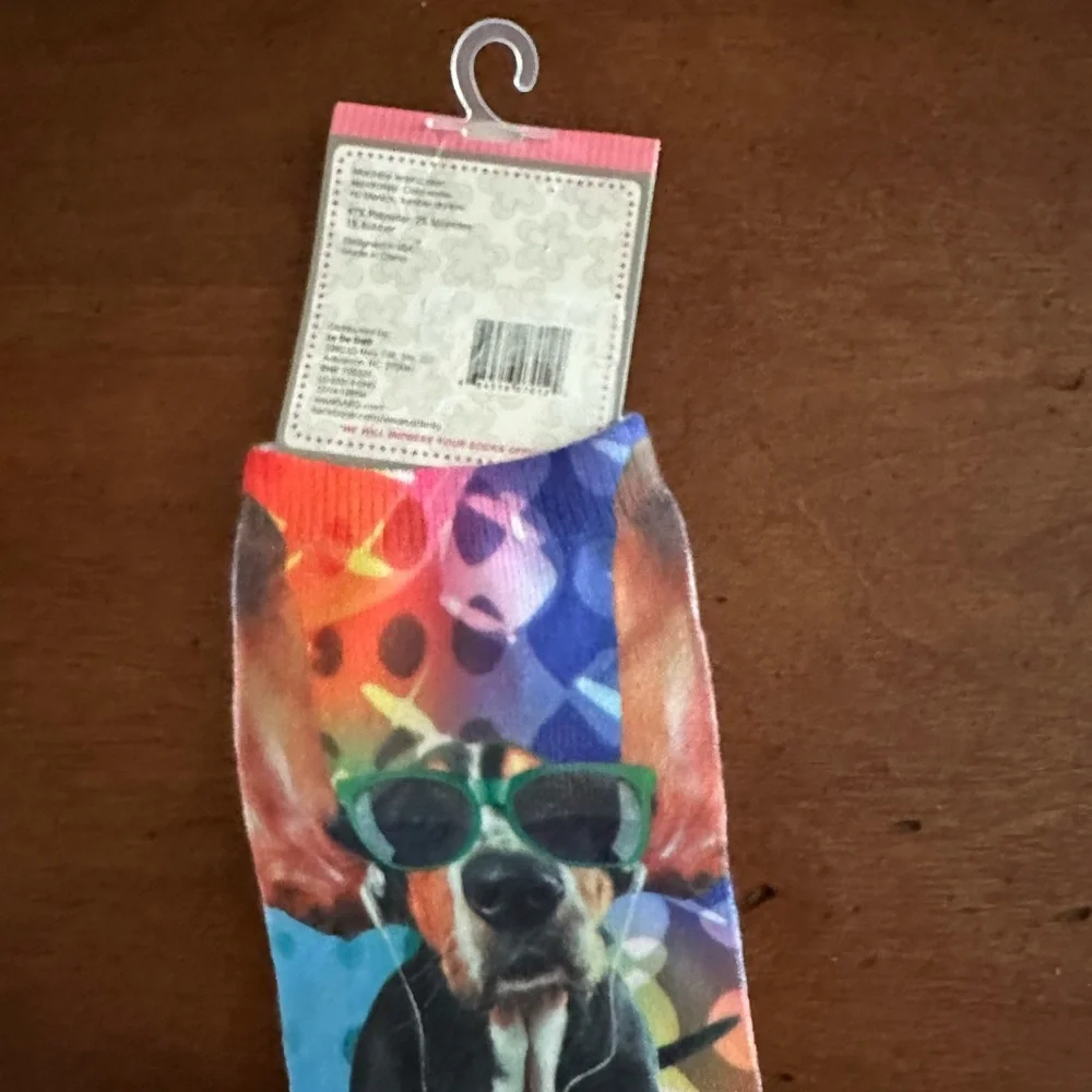 ☀️3/$10 ladeda dog beagle music headphones no show socks ( see description)